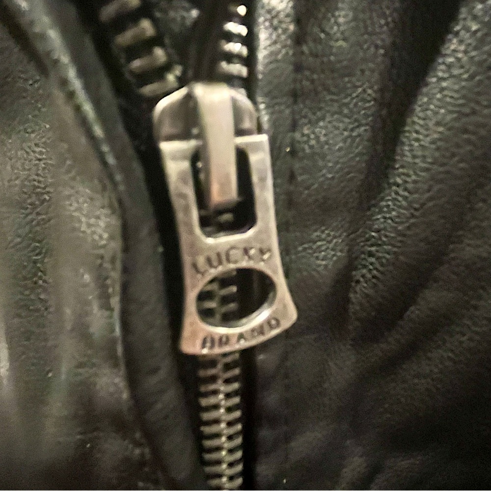 Lucky Brand Faux Leather Vegan Moto Jacket - Picture 12 of 16